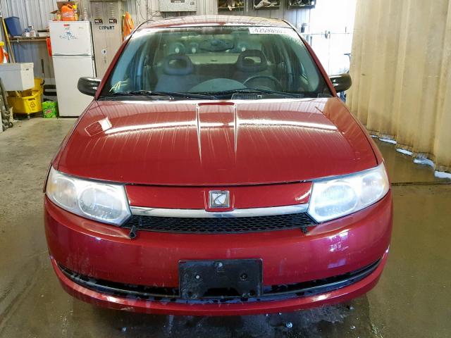 1G8AJ52F84Z118261 - 2004 SATURN ION LEVEL MAROON photo 9