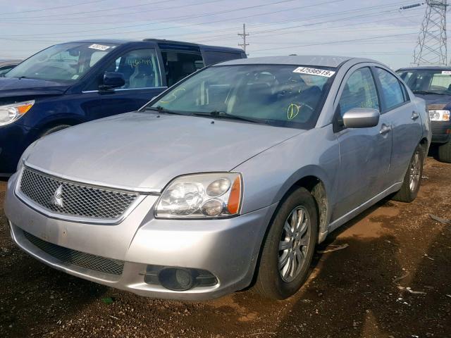 4A32B2FF7CE005873 - 2012 MITSUBISHI GALANT FE SILVER photo 2