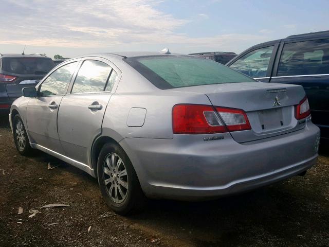 4A32B2FF7CE005873 - 2012 MITSUBISHI GALANT FE SILVER photo 3