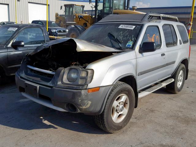 5N1ED28T62C584244 - 2002 NISSAN XTERRA XE SILVER photo 2