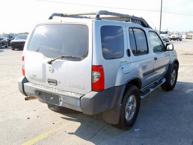 5N1ED28T62C584244 - 2002 NISSAN XTERRA XE SILVER photo 4