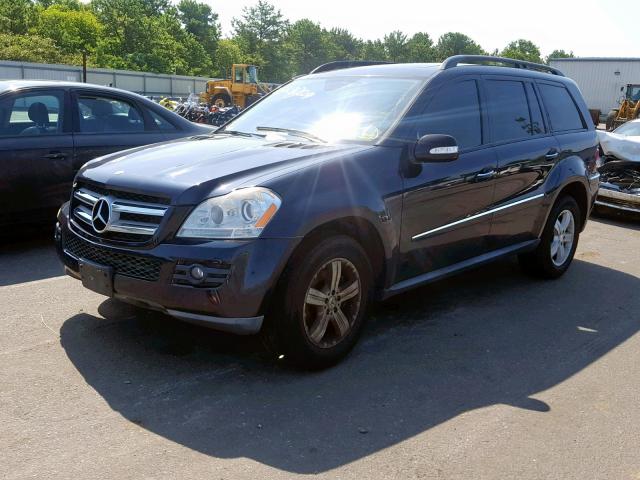 4JGBF71E58A316098 - 2008 MERCEDES-BENZ GL 450 4MA BLUE photo 2