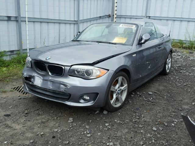 WBAUL7C59CVM83632 - 2012 BMW 128 I GRAY photo 2