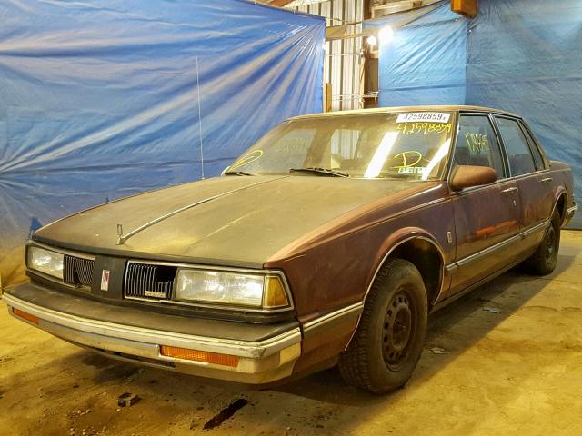 1G3HN54C2JW394654 - 1988 OLDSMOBILE DELTA 88 R BURGUNDY photo 2