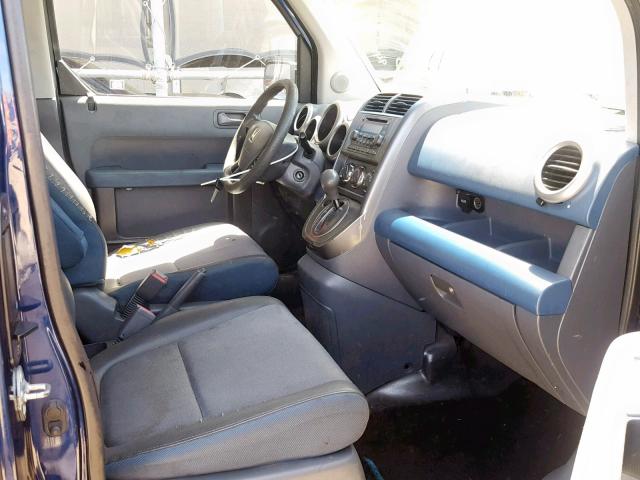 5J6YH28533L020196 - 2003 HONDA ELEMENT EX BLUE photo 5