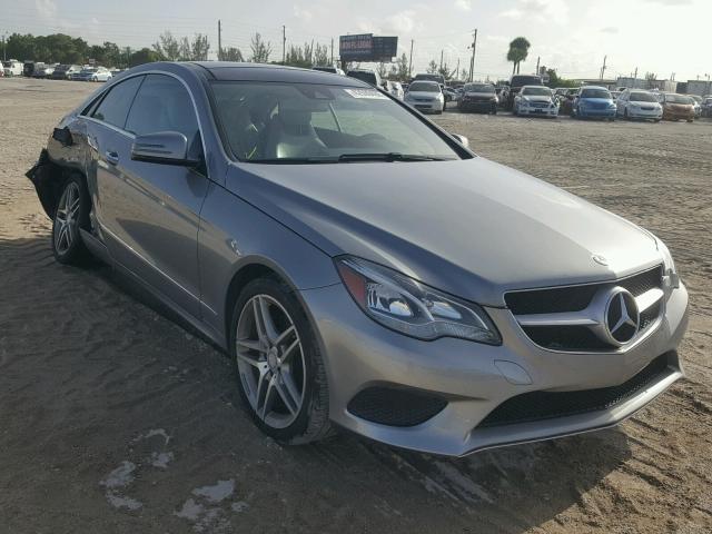 WDDKJ5KB3EF231079 - 2014 MERCEDES-BENZ E 350 GRAY photo 1