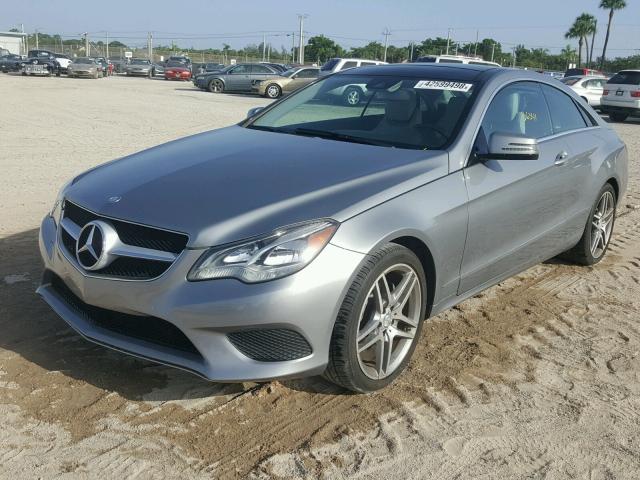 WDDKJ5KB3EF231079 - 2014 MERCEDES-BENZ E 350 GRAY photo 2