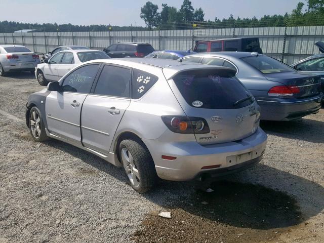 JM1BK143341150858 - 2004 MAZDA 3 HATCHBAC SILVER photo 3