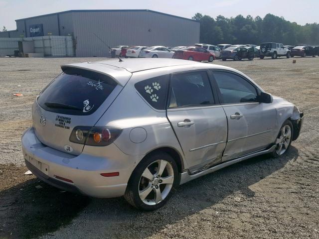 JM1BK143341150858 - 2004 MAZDA 3 HATCHBAC SILVER photo 4