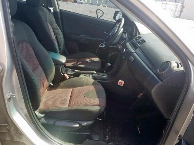 JM1BK143341150858 - 2004 MAZDA 3 HATCHBAC SILVER photo 5