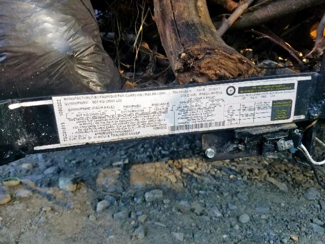 4YMBU0817HV060217 - 2017 UTILIMASTER TRAILER BLACK photo 10