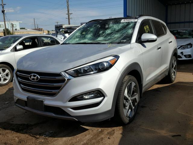 KM8J3CA24GU222116 - 2016 HYUNDAI TUCSON LIM SILVER photo 2