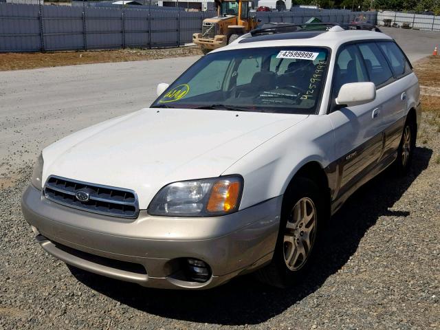 4S3BH6866Y7668773 - 2000 SUBARU LEGACY OUT WHITE photo 2