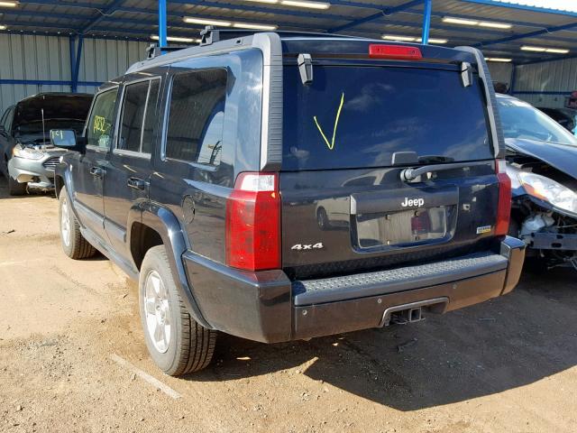 1J8HG48P37C671610 - 2007 JEEP COMMANDER BLACK photo 3