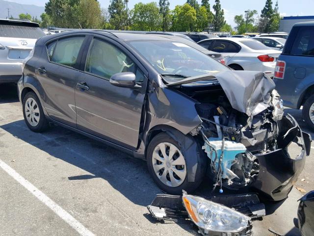 JTDKDTB30E1574668 - 2014 TOYOTA PRIUS C GRAY photo 1