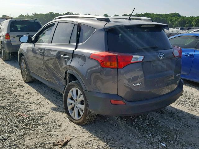 2T3YFREV3EW079841 - 2014 TOYOTA RAV4 LIMIT GRAY photo 3