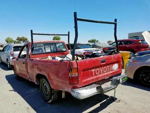 4TARN81A4PZ076871 - 1993 TOYOTA PICKUP 1/2 RED photo 3