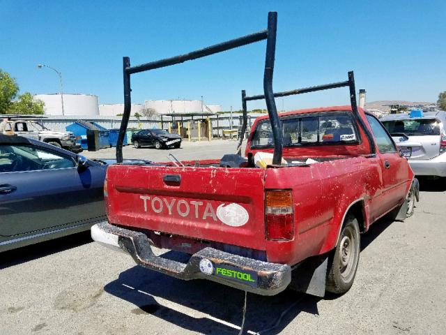 4TARN81A4PZ076871 - 1993 TOYOTA PICKUP 1/2 RED photo 4