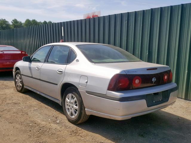 2G1WF52E739347102 - 2003 CHEVROLET IMPALA SILVER photo 3