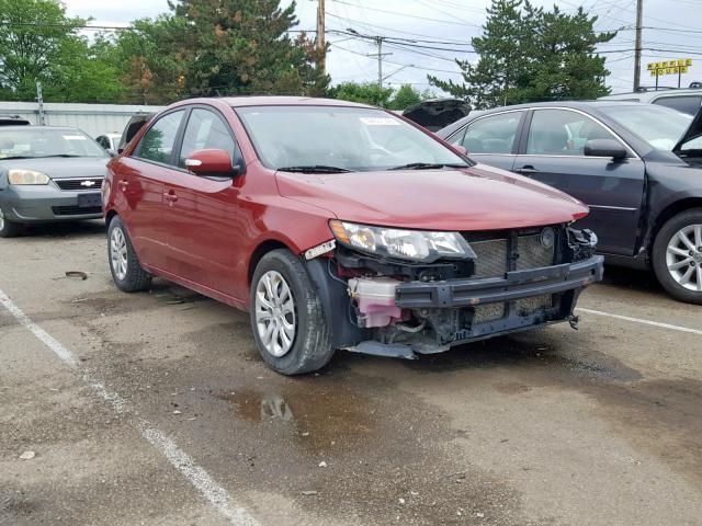 KNAFU4A26A5863120 - 2010 KIA FORTE EX RED photo 1