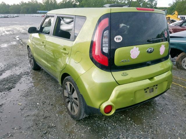 KNDJX3A57F7761734 - 2015 KIA SOUL ! Yaşıl foto 3