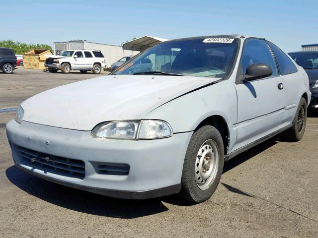 2HGEJ2226RH501126 - 1994 HONDA CIVIC DX SILVER photo 2