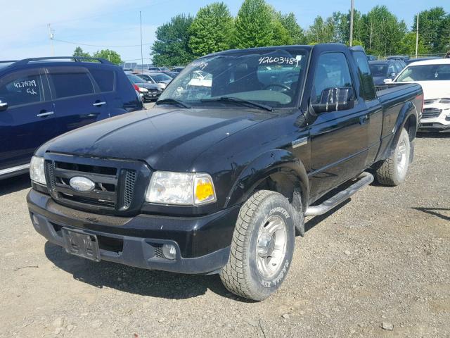 1FTYR44U67PA06304 - 2007 FORD RANGER SUP BLACK photo 2