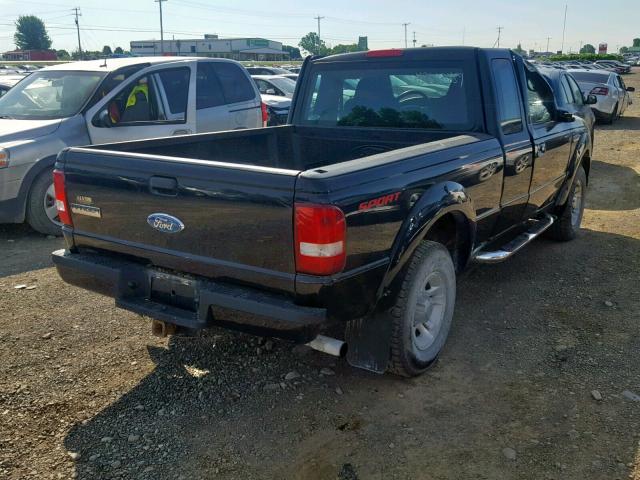 1FTYR44U67PA06304 - 2007 FORD RANGER SUP BLACK photo 4