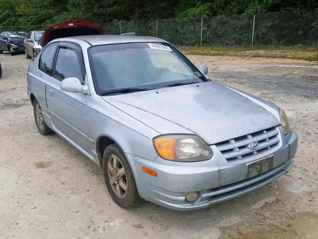 KMHCG35C94U303270 - 2004 HYUNDAI ACCENT GL BLUE photo 1