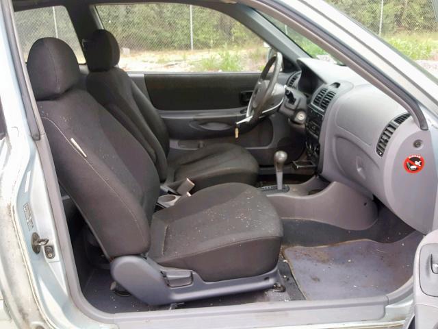 KMHCG35C94U303270 - 2004 HYUNDAI ACCENT GL BLUE photo 5