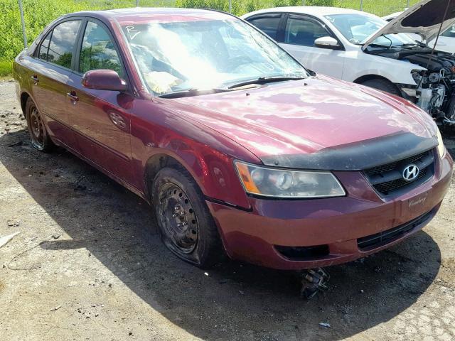 5NPET46F87H189090 - 2007 HYUNDAI SONATA GL BURGUNDY photo 1