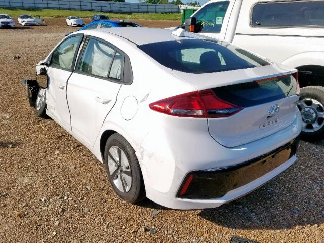 KMHC65LC7HU046231 - 2017 HYUNDAI IONIQ BLUE WHITE photo 3