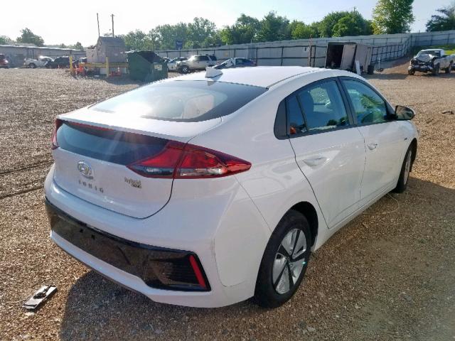 KMHC65LC7HU046231 - 2017 HYUNDAI IONIQ BLUE WHITE photo 4