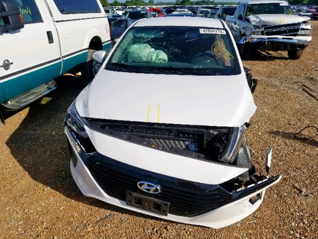 KMHC65LC7HU046231 - 2017 HYUNDAI IONIQ BLUE WHITE photo 7