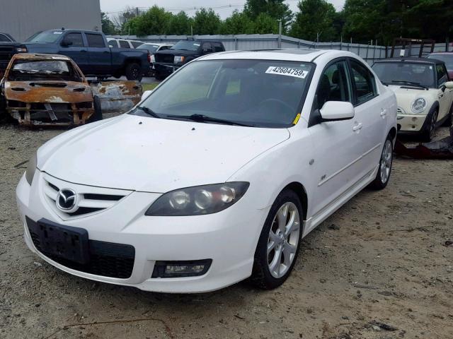 JM1BK324481839143 - 2008 MAZDA 3 S WHITE photo 2