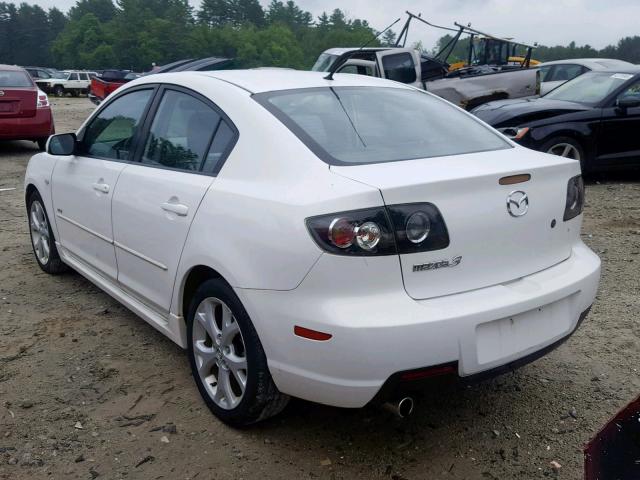 JM1BK324481839143 - 2008 MAZDA 3 S WHITE photo 3