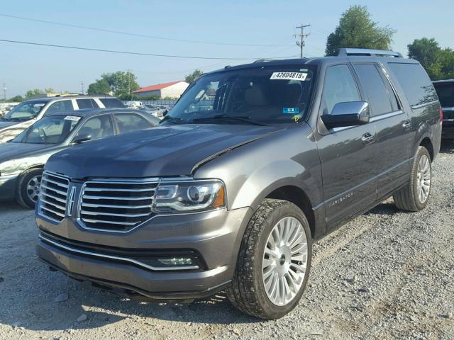5LMJJ3JTXFEJ07167 - 2015 LINCOLN NAVIGATOR Графитовый фото 2