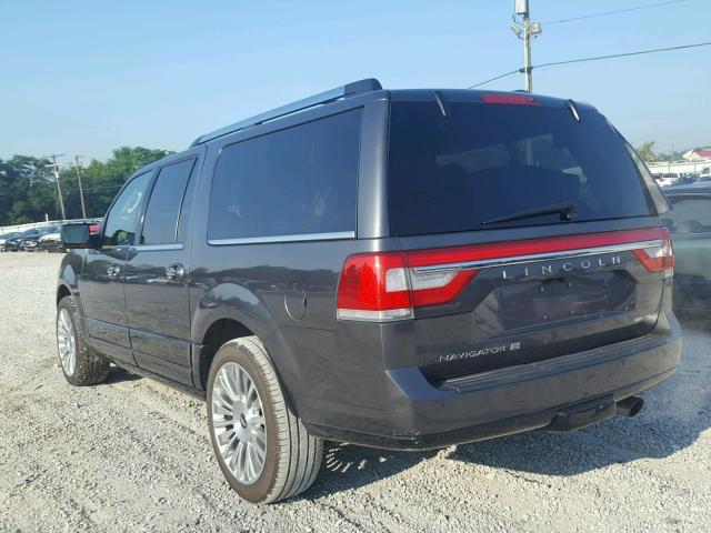 5LMJJ3JTXFEJ07167 - 2015 LINCOLN NAVIGATOR Графитовый фото 3