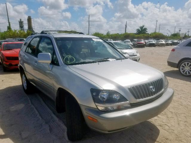 JT6HF10U5X0093335 - 1999 LEXUS RX 300 SILVER photo 1