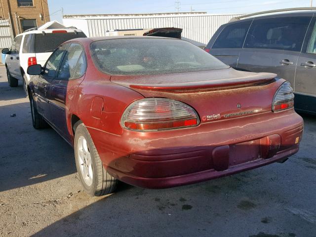 1G2WK52J11F111327 - 2001 PONTIAC GRAND PRIX MAROON photo 3