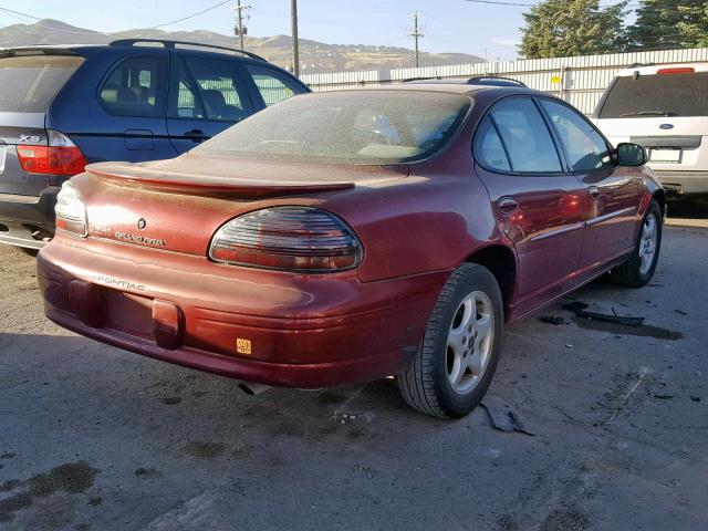 1G2WK52J11F111327 - 2001 PONTIAC GRAND PRIX MAROON photo 4
