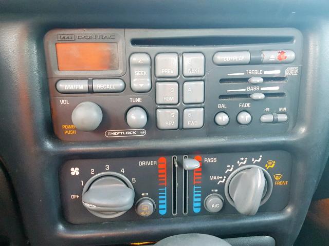 1G2WK52J11F111327 - 2001 PONTIAC GRAND PRIX MAROON photo 9