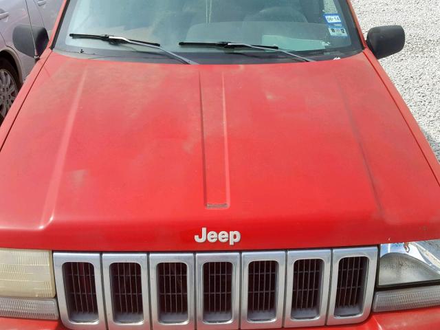 1J4FX48S6WC280740 - 1998 JEEP GRAND CHER RED photo 7