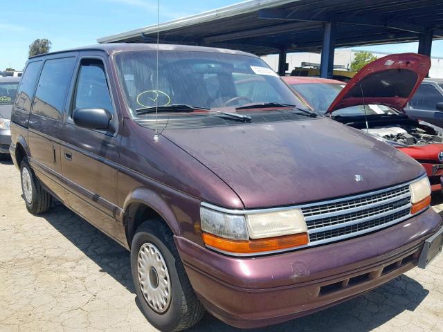2P4GH2533RR601536 - 1994 PLYMOUTH VOYAGER BURGUNDY photo 1
