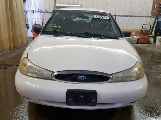 1FAFP6631YK120843 - 2000 FORD CONTOUR SE WHITE photo 9