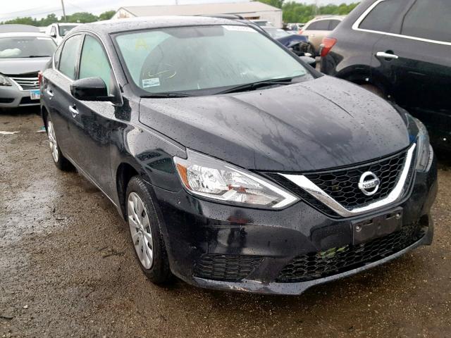 3N1AB7AP6HY265965 - 2017 NISSAN SENTRA S BLACK photo 1