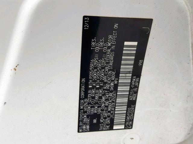 JTLZE4FE0EJ050471 - 2014 TOYOTA SCION XB 白色 照片 10