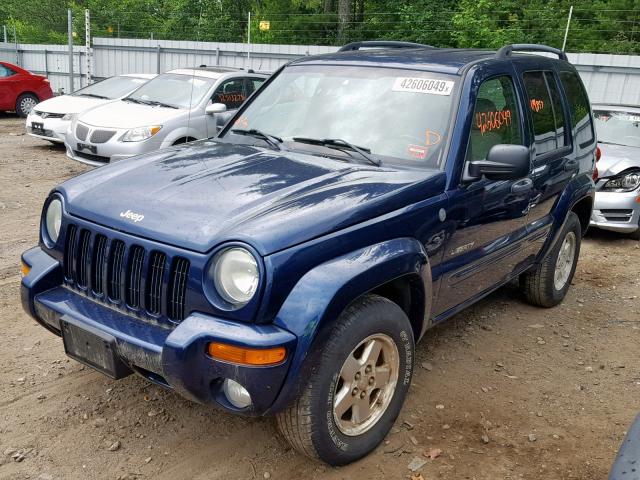 1J4GL58K14W209916 - 2004 JEEP LIBERTY LI BLUE photo 2