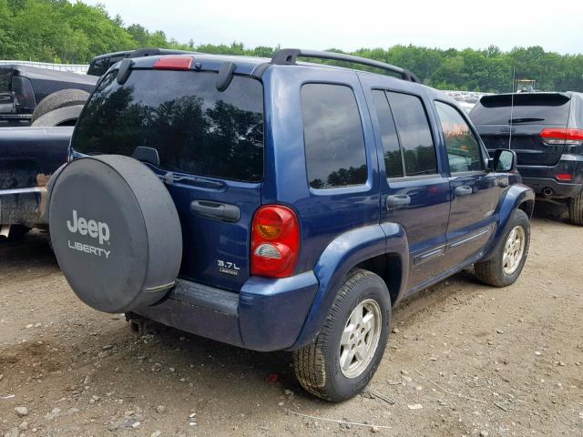 1J4GL58K14W209916 - 2004 JEEP LIBERTY LI BLUE photo 4