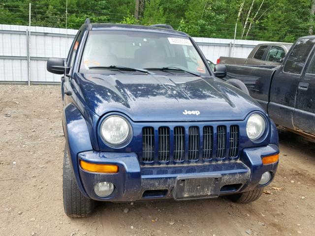 1J4GL58K14W209916 - 2004 JEEP LIBERTY LI BLUE photo 9